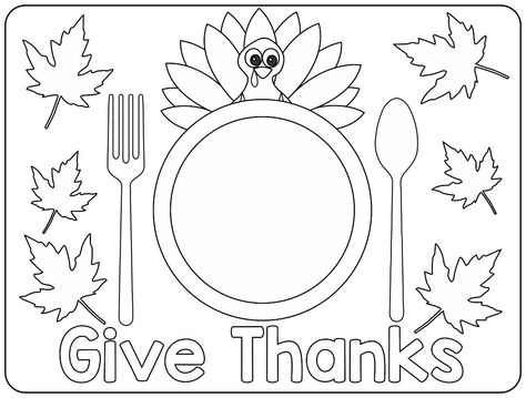 Placemat Template, Thanksgiving Crafts Printable, Coloring Pages Thanksgiving For Kids, Thanksgiving Placemats Free Printable, Thanksgiving Craft Ideas For Preschool, Preschool Thanksgiving Worksheets, Thanksgiving Coloring Pages For Toddlers, Thanksgiving Daycare, Thankful For Activities For Kids