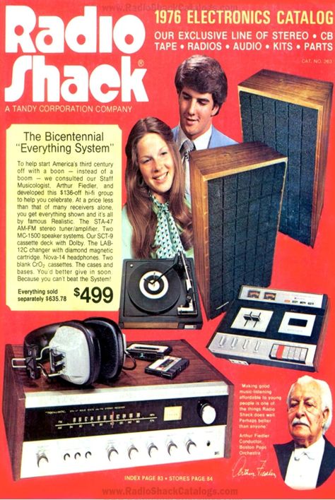 Vintage Catalog, Radio Shack, Old Advertisements, Old Radios, Deco Retro, Retro Advertising, Retro Ads, Hi-fi, Table Vintage