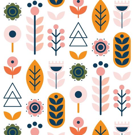 Scandinavian Illustration Graphics, Scandi Graphic Design, Scandinavian Pattern Geometric, Scandinavian Design Graphic, Nordic Graphic Design, Millet Art, Scandinavian Drawing, Motif Design Pattern, Scandinavian Graphic Design