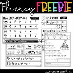 Reading Fluency Practice for Early Readers - All Students Can Shine Differentiated Instruction Strategies, Reading Intervention Activities, Intervention Activities, Fluency Activities, Fluency Practice, Phonics Sounds, Phonics Instruction, Teaching Time, Teaching Phonics