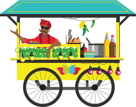 Delhi Illustration, Character Development Illustration, Street Food Design, Indian Illustration, Indian Wedding Invitation Cards, Pani Puri, Online Delivery, Indian Folk Art, Cycling Art