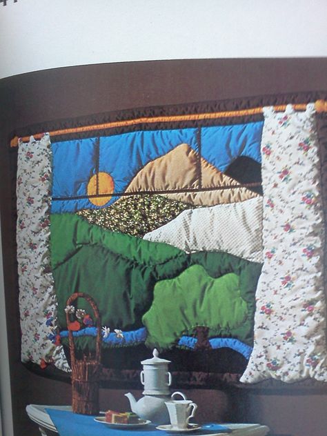 70's quilts were RAD! Homes And Gardens, Patchwork Quilting, Soft Sculpture, Better Homes And Gardens, Fiber Arts, Better Homes, Interior Decoration, Textile Art, Fiber Art