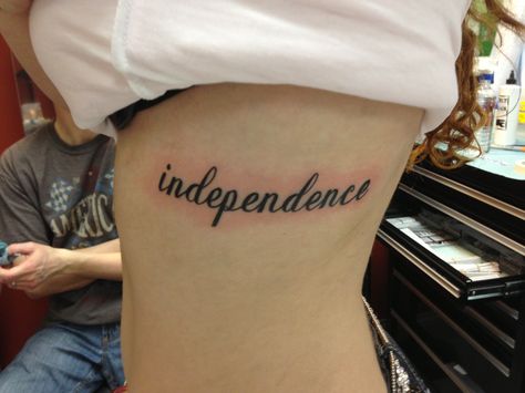 Independence tattoo Tattoos That Symbolize Independence, Tattoos That Represent Independence, Independence Tattoo, Wrist Tattoos Quotes, Symbol Tattoos With Meaning, Independent Tattoo, Symbols Of Strength Tattoos, Best Neck Tattoos, Patriotic Tattoos