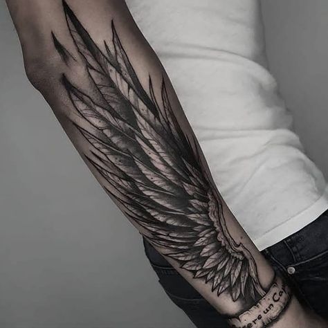 Fly Sketch, Wing Tattoo Arm, Forearm Cover Up Tattoos, Alas Tattoo, Underarm Tattoo, Wing Tattoo Men, Dm Tattoo, Forearm Band Tattoos, Wrist Tattoos For Guys