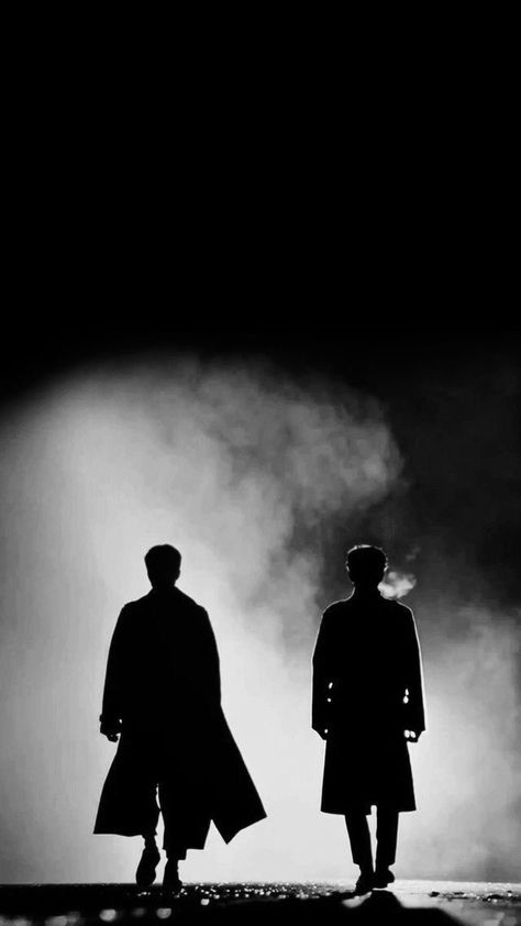 Film Noir Photography, Darkest Academia, Silhouette Sketch, Detective Aesthetic, Neon Noir, Black Suit Men, Dark Red Wallpaper, Jitterbug, Jimin Fanart