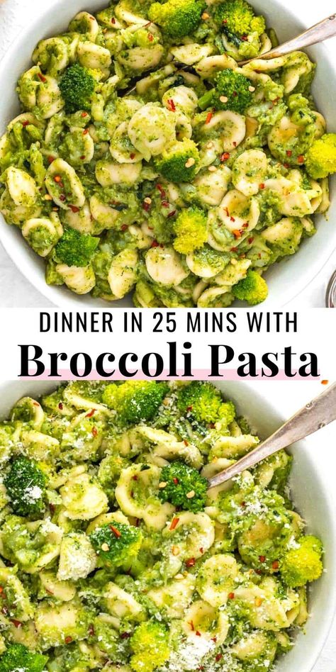 Brocolli Dinners, Vegan Pasta Broccoli, Veggie With Pasta, Brocolli Pesto Recipe, Broccoli Mexican Recipes, Pasta With Broccoli And Spinach, Broccoli And Mushroom Pasta, Student Food Recipes, Broccoli Main Dish