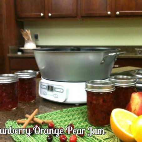 Cranberry Orange Pear Jam - Jam Maker Jam And Jelly Maker Recipes, Jelly Maker Recipes, Jam Maker Recipes, Jelly Maker, Canning Tools, Jam Maker, Canning Jam Recipes, Preserving Recipes, Food Preserving