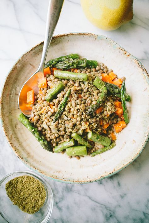 Lentil Dishes, Za Atar, A Thought, Dried Beans, Veggie Dishes, Japchae, Lentils, Do Anything, Asparagus