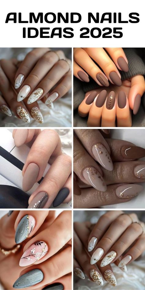 Fall Design Almond Nails, Unique French Tip Nails Design Almond, Cool Short Almond Nails, Fall Almond Nail Designs, Trendy Almond Nails Designs, Easy Almond Nail Designs, Almond Nails Ideas Simple, Almond Short Nails Design, Short Pointy Nails Almond