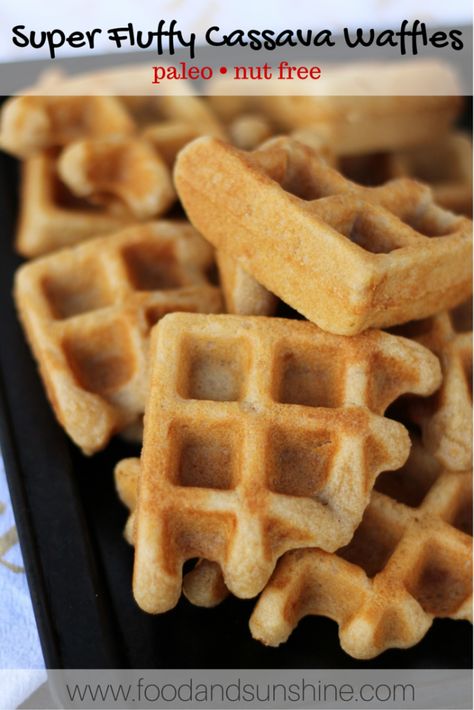 Cassava Waffles, Aip Protocol, Cassava Recipe, Liege Waffles, Cassava Flour Recipes, Paleo Waffles, Chia Egg, Lectin Free, Plant Paradox