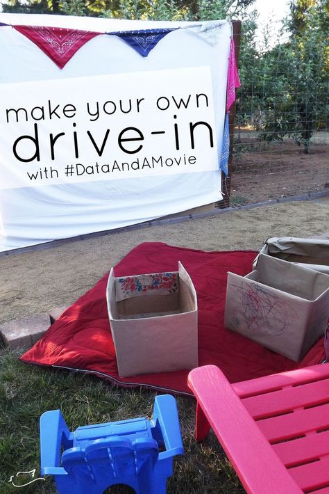 Drive in Movie Night. Make your own backyard drive in movie. Have your kids decorate cardboard "cars". #backyardfun #diy #movies Cardboard Cars, Cardboard Car, Fine Motor Activities For Kids, Perfect Movie, Homeschool Inspiration, Alvin And The Chipmunks, Family Movie, Drive In Movie, Indoor Activities For Kids