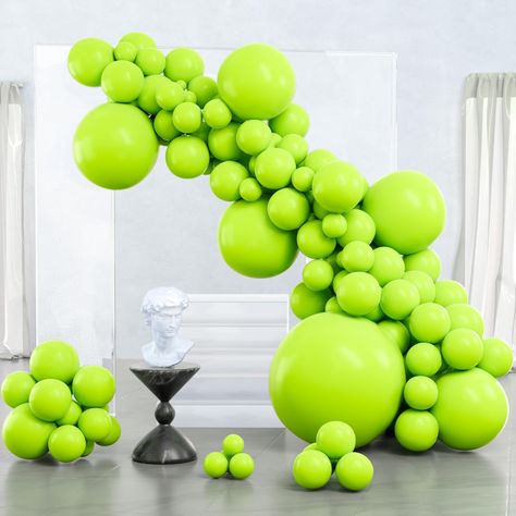 36 Inch Balloons, Green Balloons, Crepe Paper Streamers, Small Balloons, Paper Streamers, Yellowish Green, Green Balloon, Balloon Pump, Desert Oasis