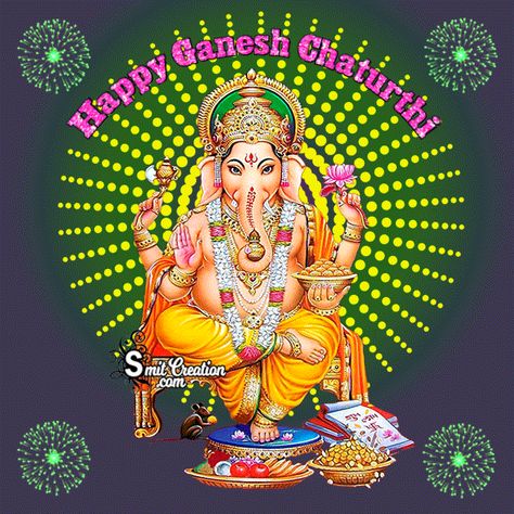 Ganesh Chaturthi Gif Images Pictures and Graphics - SmitCreation.com Ganesh Ji Gif Hd, Happy Ganesh Chaturthi Gif, Ganesh Chaturthi Gif, Vinayagar Hd Wallpaper, Ganesh Chaturthi Images Hd, Chaturthi Ganesha, Wallpaper Good Morning, Ganesh Chaturthi Wishes, Happy Ganesh Chaturthi Wishes