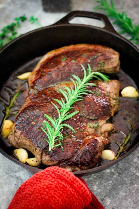 Pan Seared Top Sirloin Steak - Mediterranean Latin Love Affair Tender Top Sirloin Steak Recipes, Sirloin Steak Cast Iron Skillet, Oven Sirloin Steak, Bison Sirloin Steak Recipe, Steak In Cast Iron Skillet, Top Sirloin Steak Recipe, Cast Iron Skillet Steak, Bolivian Food, Sirloin Steak Recipes