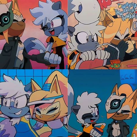 ★┊𝗧𝗮𝗻𝗴𝗹𝗲 𝗮𝗻𝗱 𝗪𝗵𝗶𝘀𝗽𝗲𝗿 ₊˚⊹ Whisper And Tangle Sonic, Tangle X Whisper, Whisper And Tangle, Whisper Sonic, Tangle And Whisper, Wlw Pics, Beginner Sketches, Sonic Heroes, Super Sonic