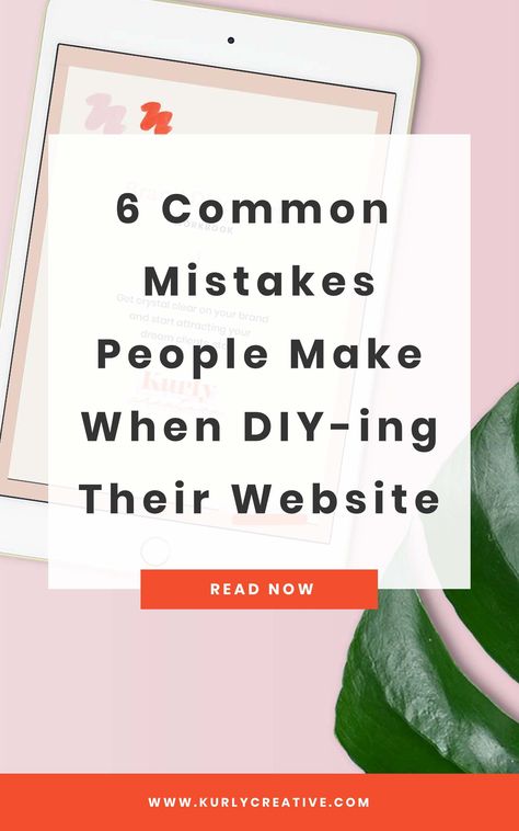 Learn the 6 common mistakes I see countless people make when DIY-ing their websites and the action steps you can take to fix these things today!   Web design Tips | DIY Web Design | Website Design Tutorials | Squarespace | Tips | Web Design | DIY Web Design | How to Build a Website | How to Design a Website #squarespace #webdesign #design #diy Designing A Website, How To Design A Website, Making A Website, How To Build A Website, Website Design Tutorial, Feminine Web Design, Design A Website, Squarespace Tips, Website Tips