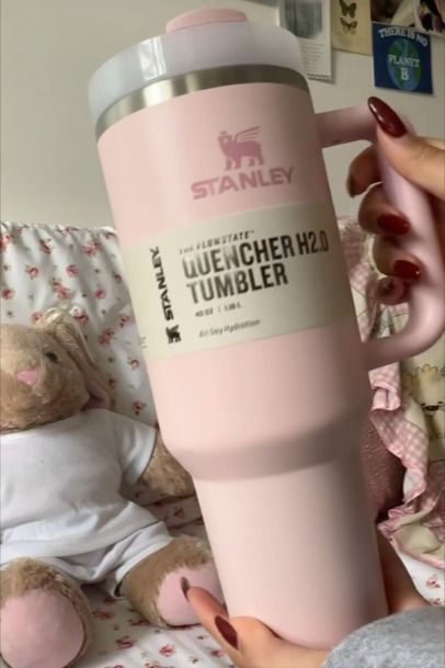 Stanley Quencher H2.0 FlowState Stainless Steel Vacuum Insulated Tumbler with Lid and Straw for Water, Iced Tea or Coffee, Smoothie and More, Rose Quartz 2.0, 30 OZ / 0.89 L Coffee Smoothie, Stanley Quencher, Tea Or Coffee, Tumblers With Lids, Insulated Tumblers, Iced Tea, Rose Quartz, Smoothie, Straw