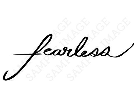 Fearless Calligraphy, Tattoo Handwriting Fonts, Fearless Tattoo, Calligraphy Cursive, Meaningful Wrist Tattoos, Fonts Cursive, Tattoo Fonts Cursive, Tattoo Back, Couples Tattoo Designs