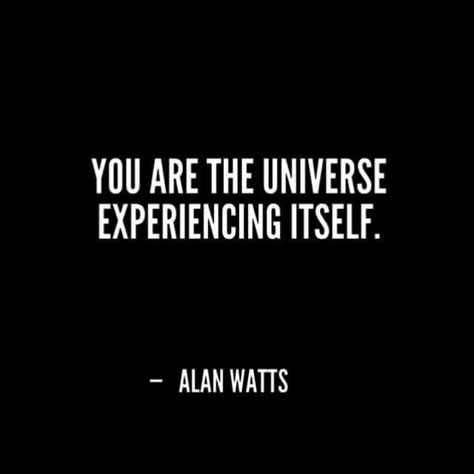 Alan Watts Tattoo, Allan Watts Quotes, The Universe Experiencing Itself, Universe Experiencing Itself, Alan Watts Quotes, Moon Quotes, Cool Science Facts, Spiritual Journals, Alan Watts