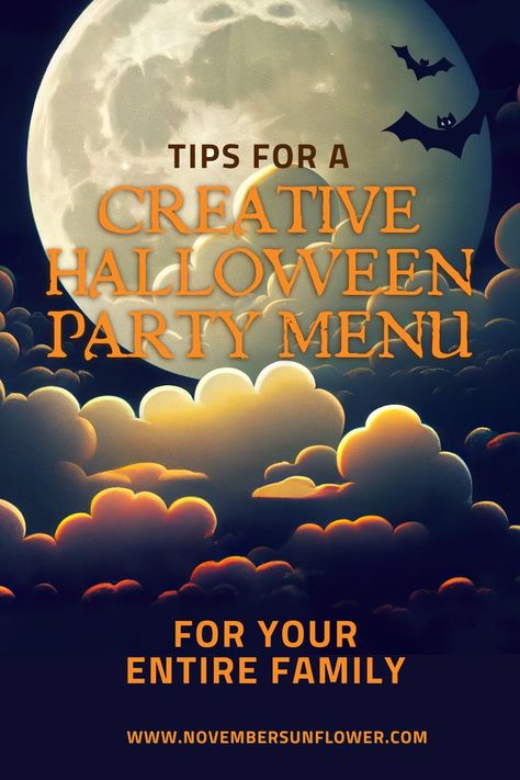 halloween party menu Halloween Party Menu, Ideas For Halloween Costumes, Family Halloween Party, Party Menu Ideas, Halloween Party Planning, Flavored Beer, Halloween Menu, Pigs In A Blanket, Party Menu