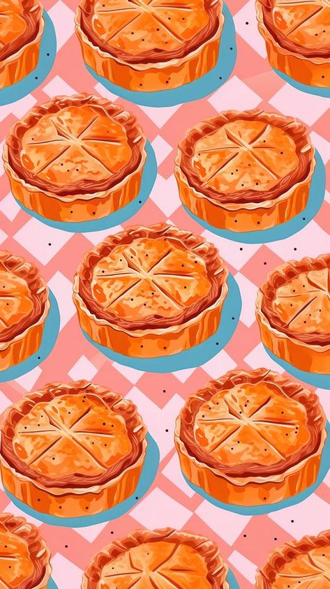 Pie Aesthetic Wallpaper, Pie Wallpaper, Pie Art Drawing, Pie Aesthetic Vintage, Pumpkin Pie Aesthetic Wallpaper, Pumpkin Pie Wallpaper Iphone, Cute Fall Wallpaper, Meat Pie, Download Free Images