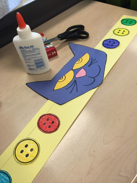 P Is For Pete The Cat, Pete The Cat Back To School Activities, Pete The Cat Crafts Preschool Free Printable, Eric Litwin Preschool Activities, Pete The Cat Art Project, Pete The Cat Headband, Pete The Cat Activities For Preschoolers, Pete The Cat Craft, Cow Classroom