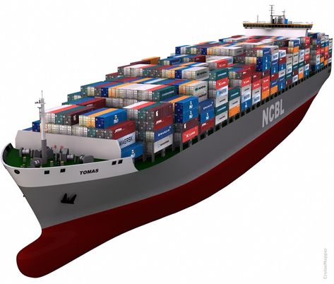 cargo container ship (NCBL) Cargo Vessel Ships, Container Ship, Cargo Ships, Future Transportation, Logistics Company, City Layout, Cargo Container, Cargo Ship, Ocean Freight