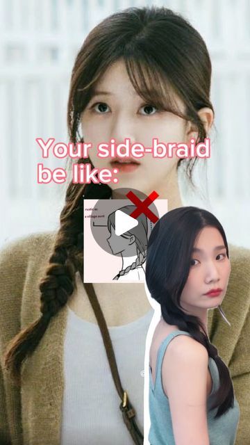 1M likes, 591 comments - hithisisdaisy on May 6, 2024‎: "Quick tips for making side-braid last longer‎٩(⸝⸝ᵕᴗᵕ⸝⸝)و*̣̩⋆̩* Save and share if you find this type of reel helpful.💕 . . pics: Pinterest #hair #hairstyles #braidstyles #hairtutorial #explore". ‎ How To Make Side Braids, Country Club Hairstyles Spirit Week, How To Make A Side Braid, Two Side Hairstyles Girl, Cute Quick Hairstyles Braids, Homecoming Straight Hairstyles, Hairstyle For Side Part, How To Side Braid, Pretty Braids Hairstyles