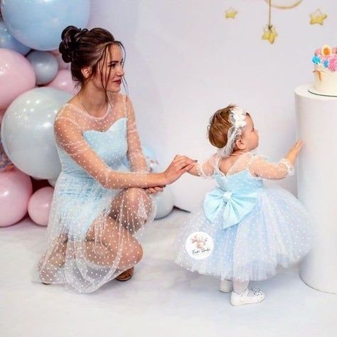 Dresses Photoshoot, Baby Dress Wedding, Mom And Baby Dresses, Photoshoot Dresses, Fairy Princess Costume, Polka Dot Dresses, Dresses Birthday, Sweet Pictures, Party Photoshoot