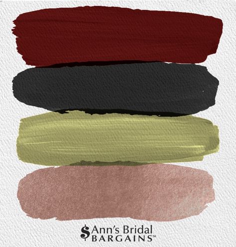 Dark Rich Color Palette, Rich Colour Palette, Ruby Color Palette, Bright Wedding Palette, Rose Gold Color Palette, Wedding Palettes, Black Ruby, Black Color Palette, Black Color Combination