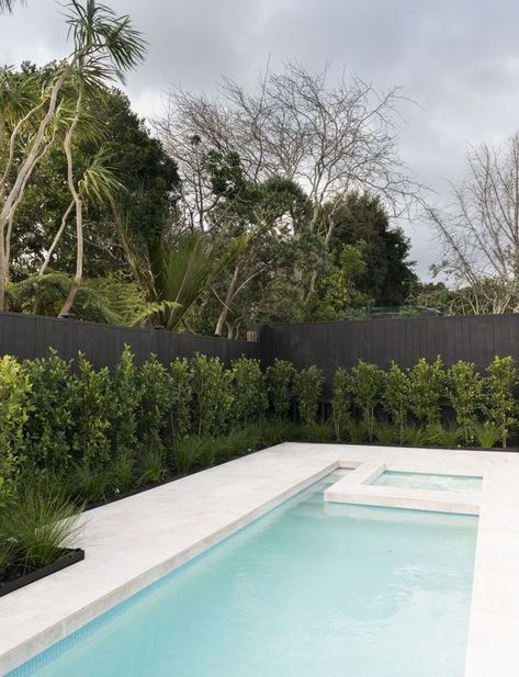 Tropical Pool Landscaping, Moderne Pools, Outdoor Pool Area, Pool Landscape Design, Tropical Pool, Backyard Pool Landscaping, Modern Pools, Pool Decor, Casa Exterior