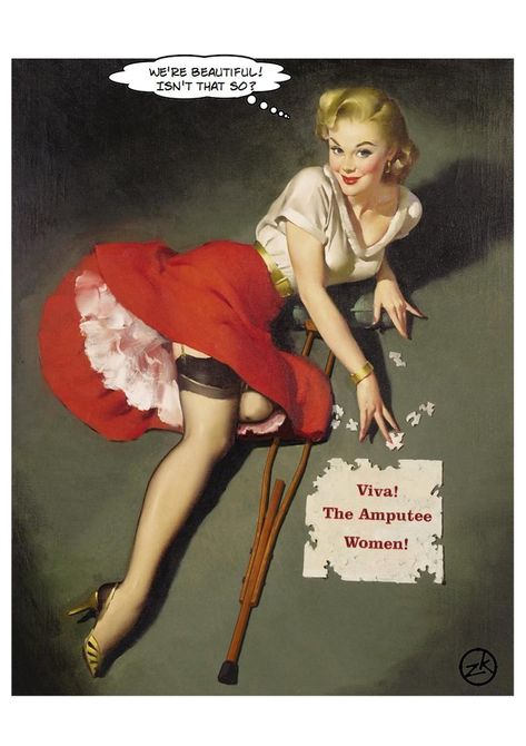 1000+ images about Amputee on Pinterest | Prosthetic Leg, Legs and ... Moda Pin Up, Stile Pin Up, Vintage Pin Ups, Arte Pin Up, Pin Up Illustration, Pinup Vintage, Pin Up Vintage, Pin Up Poses, Gil Elvgren