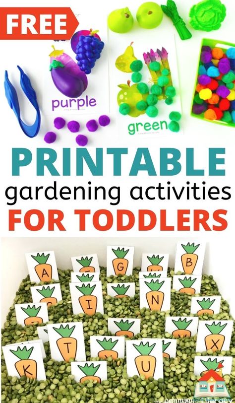 Pre K Gardening Activities, Gardening Literacy Activities Preschool, Gardening Lesson Plans For Toddlers, Gardening Theme For Toddlers, Plant Theme For Preschool, Garden Activities For Preschoolers, Garden Theme For Toddlers, Toddler Gardening Activities, Toddler Plant Activities