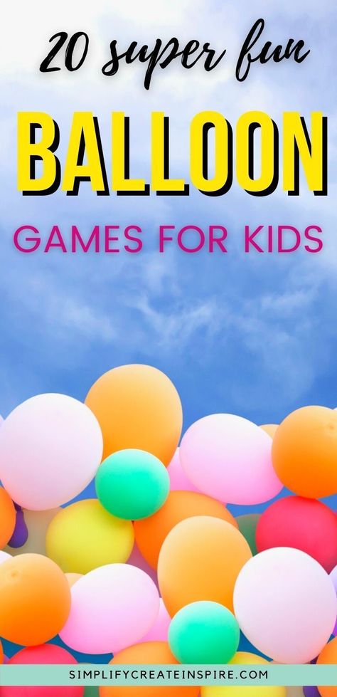 Kids Games For Birthday Party Indoor, Fun Kid Games For Parties, Fun Games With Balloons, Balancing Games For Kids, Fun Sports Games For Kids, Ballon Party Games, Outdoor Party Games For Teens, Party Games With Balloons, Games To Play With Balloons