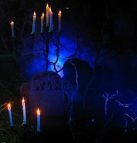 Gothic Ballroom, Halloween Lighting, Halloween 2010, Michaels Halloween, Halloween Arts, Blue Halloween, Hallowen Ideas, Yard Haunt, Halloween Graveyard