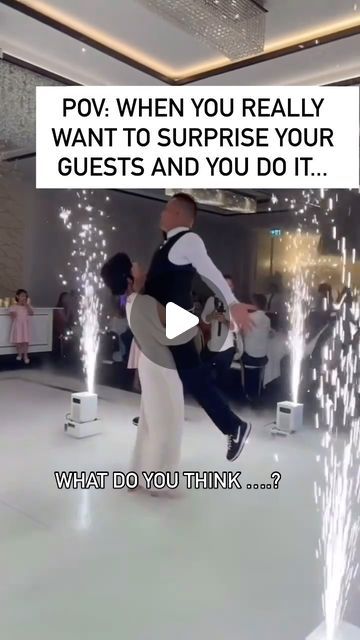 Wedding Dance | First Dance Tutorials Online 👰🏼‍♀️💃 on Instagram: "POV: When You Really Want to Surprise Your Guests and You Do It...

Imagine the scene: your wedding day is in full swing, the music is playing, and it’s time for the much-anticipated first dance. Guests are expecting the usual elegant waltz or maybe a romantic slow dance. But you have something entirely different planned. 

As the music swells, you and your partner move to the center of the dance floor, drawing everyone’s attention. The dance begins smoothly, with graceful movements and synchronized steps. Suddenly, there’s a collective gasp from the audience as you, the bride, lift your groom effortlessly into the air. 

The room erupts in applause and cheers, surprised and delighted by the unexpected twist. Your guests Romantic Slow Dance, Partner Lifts, Floor Drawing, First Dance Wedding, Dance Tutorials, Wedding Dance Choreography, Slow Dance, Wedding Dance, The Unexpected