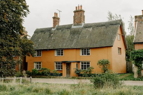 For Sale: The Causeway, Peasenhall, Suffolk | Inigo Suffolk House, Suffolk Cottage, Thatched House, Inglenook Fireplace, Room Of One's Own, Chimney Breast, Timber Door, Timber Structure, Thatched Roof