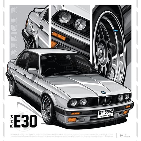 Im just Classic😎 ARTIST @pjrstudio High quality car illustration for car lover search on instagram "pjr.studio" Bmw E30 Sketch, Bmw E30 M3 Drawing, Bmw E30 M3 Poster, Bmw E30 Poster, E30 Tattoo, Bmw E30 Drawing, Bmw E30 Stance, E30 Poster, Bmw E30 Touring