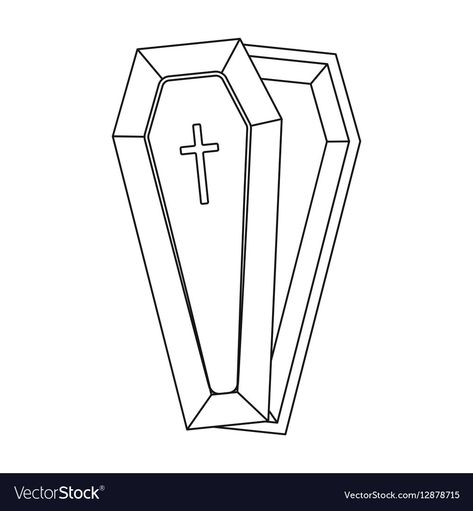 Coffin Outline Tattoo, Coffin Outline, Coffin Sketch, Coffin Drawings Simple, Coffin Drawing, Coffin Tattoo, Photoshop Projects, Cowgirl Art, Vintage Cowgirl