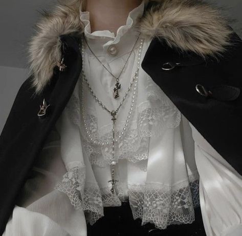 Fallen Angel Aesthetic Outfit, Fyodor Inspired Outfit, Fancy Clothes Aesthetic, Nikolai Inspired Outfit, Victorian Outfit Aesthetic, Bsd Core Outfit, Prince Aesthetic Outfit, Dark Prince Outfit, Ash Morgenstern