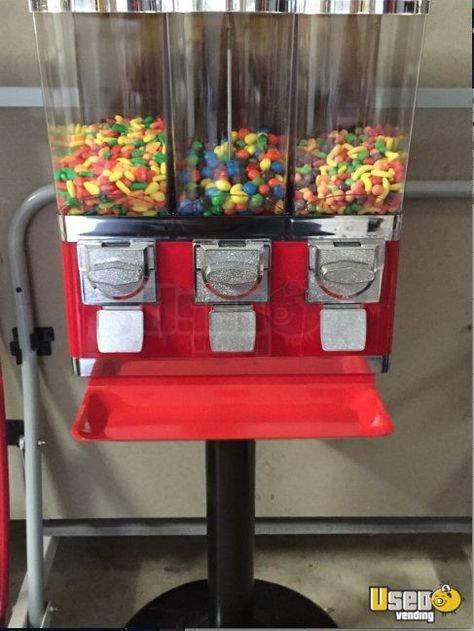 New Listing: https://www.usedvending.com/i/Triple-Head-Bulk-Candy-Vending-Machines-for-Sale-in-Texas-NEW-Never-Used-/TX-A-103T Triple Head Bulk Candy Vending Machines for Sale in Texas- NEW, Never Used!!! Candy Machine Dispenser, Vintage Candy Machine, Home Popcorn Machine, Arcade Ideas, Candy Vending Machine, Healthy Vending Machines, Grandma House, Soda Vending Machine, Vending Machines For Sale