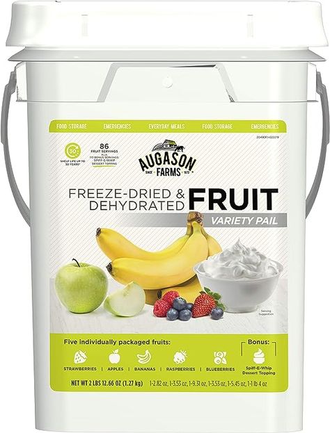 199 Servings, Perfect for Food Storage, Emergencies, Survival, Camping, and Everyday Use! Shelf Life Ranges from 10 to 30 Years Dehydrated Banana Chips, Dehydrated Bananas, Survival Prep, Fruit Plus, Emergency Food Storage, Emergency Food Supply, Long Term Food Storage, Blueberry Desserts, Freeze Dried Fruit