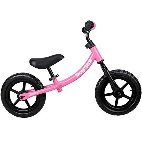 JOYSTAR Balance Bike for 1.5-5 Years Old Girls, Toddler Push Bike with Puncture-Proof Tire for Child, 12 inch Kids Glider Bike, Children Slider Cycle, Pink Caroline Balance Bicycle, Toddler Bike, Baby Bike, Cycle Ride, Push Bikes, Riding Bike, Road Bike Women, Kids Bicycle, Balance Bike