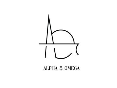 Alfa Omega Tattoo, Alpha And Omega Tattoo, Alpha Tattoo, Omega Tattoo, Biblical Symbols, Omega Symbol, Heartbeat Tattoo, Alpha Omega, Dainty Tattoos