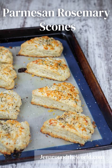 Perfect Scones Recipe, Rosemary Scones, Savory Scones Recipe, Bakery Stand, Honey Wheat Bread, Rosemary Recipes, Wheat Bread Recipe, Scones Easy, Savory Scones