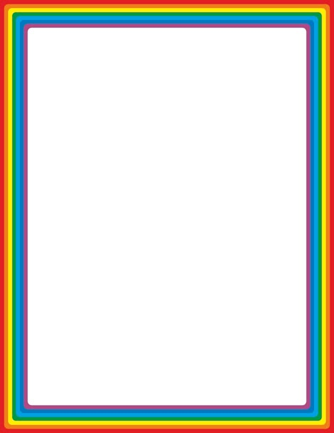 Rainbow page border. Free downloads at http://pageborders.org/download/rainbow-border/ Page Borders Free, Page Boarders, Rainbow Border, School Border, Printable Border, Scrapbook Frames, Border Templates, School Frame, Page Borders Design