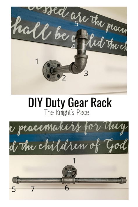 DIY Duty Gear Rack - For All Uniforms Police Gear Stand, Duty Gear Rack, Warrior Rack, Police Duty Gear, Gear Stand, Tactical Gear Storage, Police Christmas, Gear Room, Belt Rack