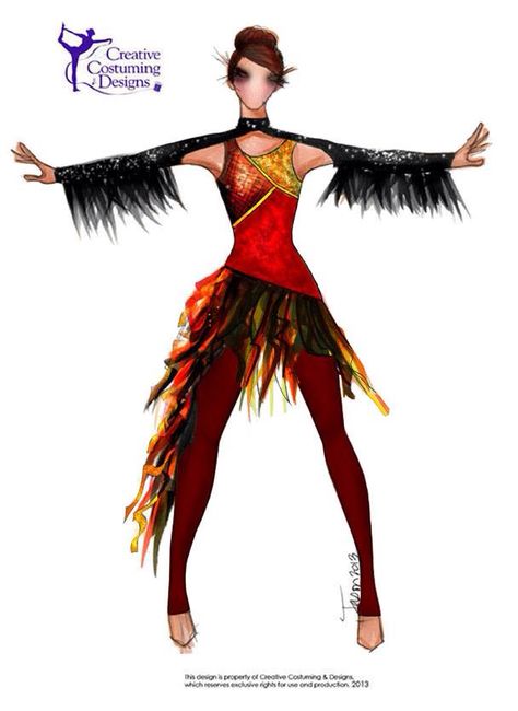 Phoenix Outfits, Colorguard Outfits, Color Guard Costumes, Fashion Design Inspiration Board, Phoenix Costume, Cheer Costumes, Raven Costume, Color Guard Uniforms, Phoenix Fashion