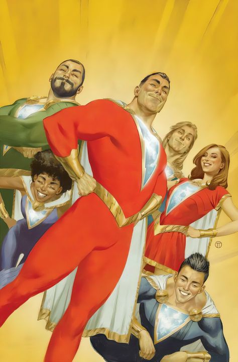 The Marvel Family/Shazam Family by Julian Totino Tedesco Julian Totino Tedesco, Shazam Family, Shazam Dc Comics, Original Captain Marvel, Superboy Prime, Captain Marvel Shazam, Univers Dc, Comic Book Artwork, Arte Dc Comics