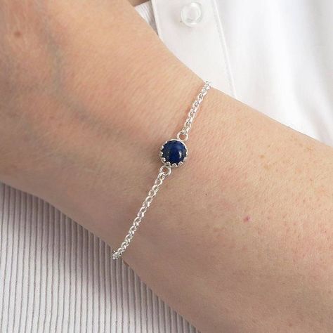 Lapis Lazuli Jewelry Bracelets, Lapiz Lazuli Bracelet, Tvd Jewelry, Silver Jewellery Aesthetic, Random Jewelry, Navy Blue Jewelry, Twilight Dr, Luxe Necklace, Relationship Bracelets